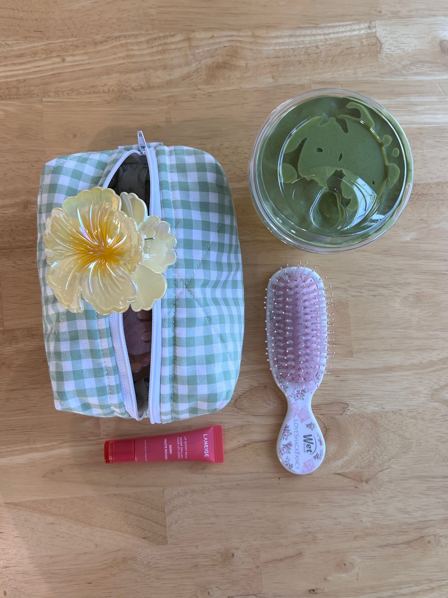 Beauty Bag in Matcha Latte